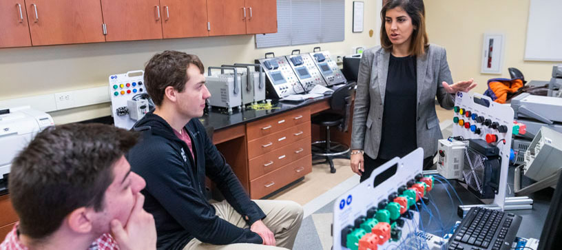 Students in a lab