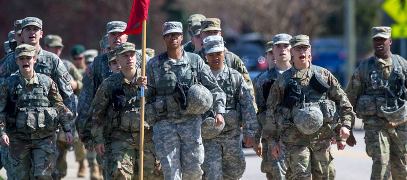 Cadets marching