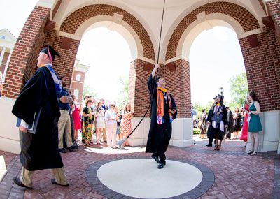 Bell ringing at Commencement