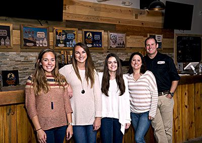 CNU students with Tradition Brewmaster Dan Powell.