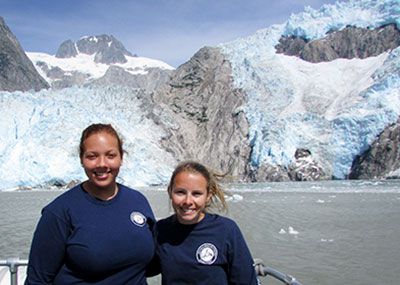 Ann Eckmann and Chenoa Payne in Alaska