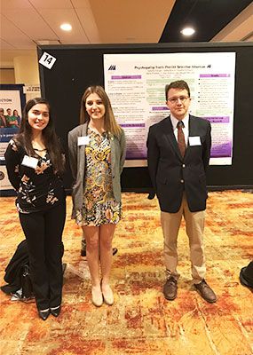 Ayesha Ferozpuri, Harris Franken and Isabelle Clough