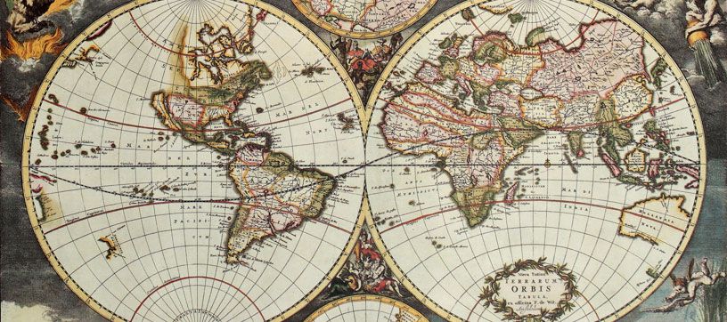 Old world map