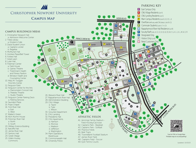 CNU campus map