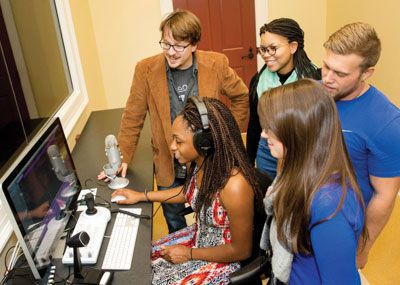 Dr. John Finn with students