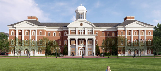 Rendering of the Science and Engineering Research Center building.