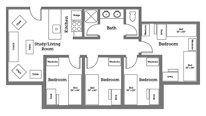 James River apartment layout