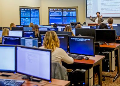 C. Marcus Cooper Trading Room in Luter Hall