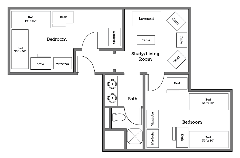Warwick River four bed layout
