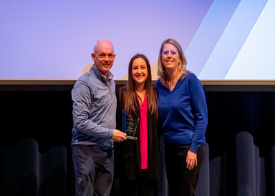 Victoria Carrico with President Kelly