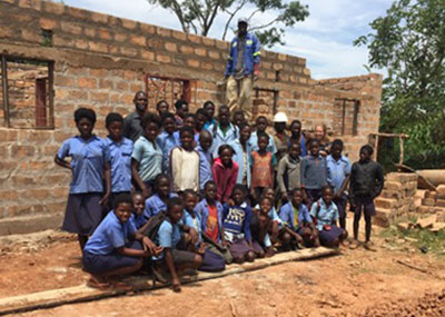 Jessica Harmon With Zambian Villagers