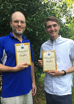 Dr. Jon White (left) and Daniel Glenn '19