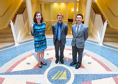 Katie Whitcomb, Peter Monaghan and Ralph Marinaro (l-r)