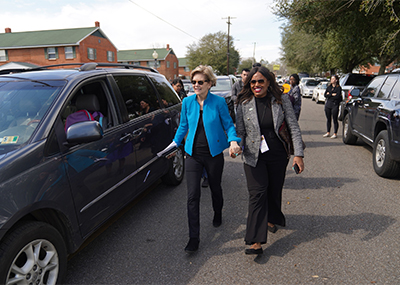 Alencia Johnson With Elizabeth Warren