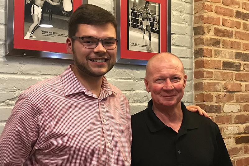 Nick Nonnemacker, left, with Dave Ream (photo courtesy Nick Nonnemacker)