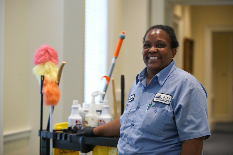 photo of a CNU housekeeper