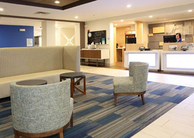 Holiday Inn Express interior lobby