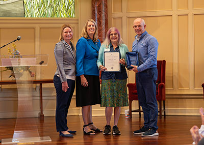 Captain of the Quarter award presentation