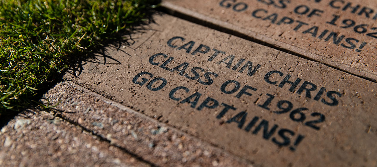 Legacy brick on the Great Lawn