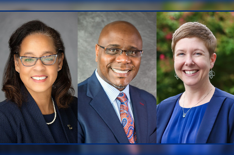 Lisa Surles-Law, Dr. Raymond L. Haynes and Carol Minter