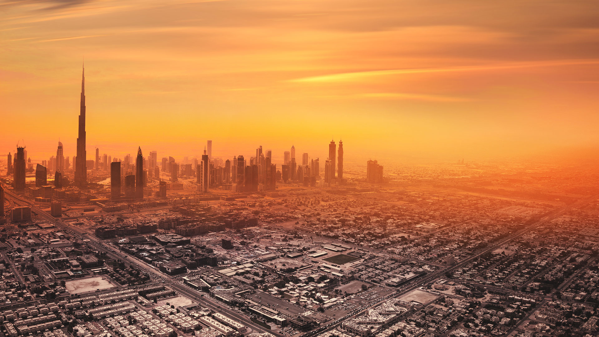 Dubai at sunset