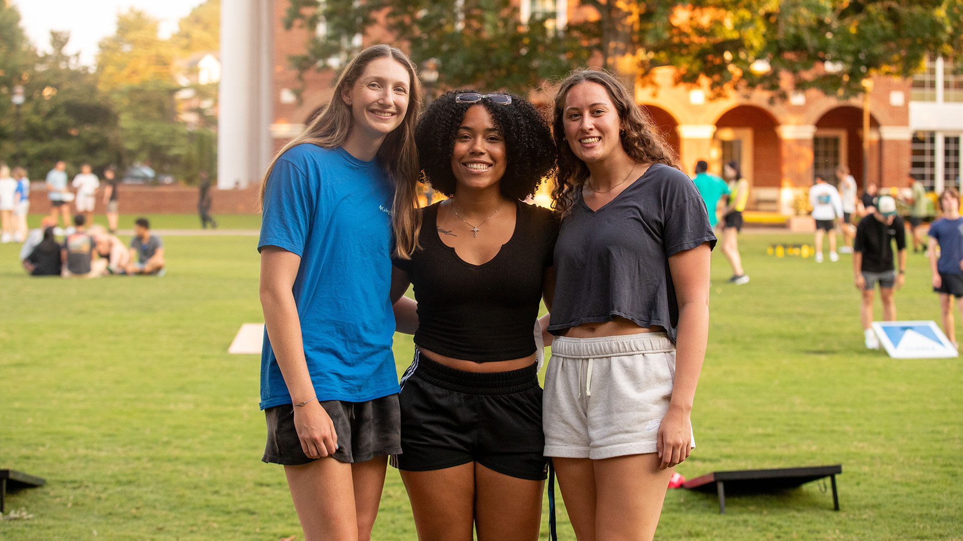 Students pose for a photo