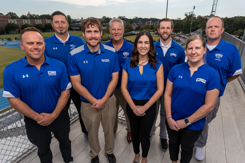 From left to right: Justin Chezem ’05, Keith Parr ’99, Paul Crowley ’08, John Harvell ’91, Erica Flanigan ’03, Jonathan Howard ’14, Lindsay Birch ’02, David Weiner ’08