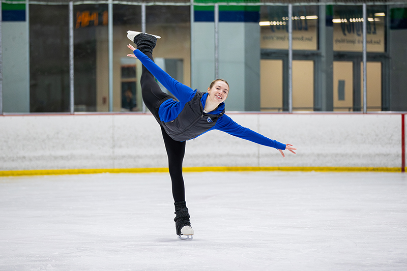 Emily Lyon ice skates