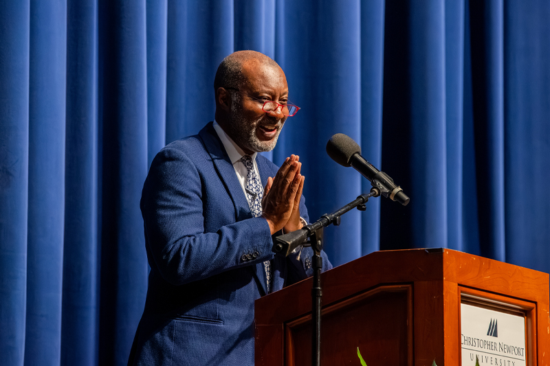 Speaker BK Fulton on stage