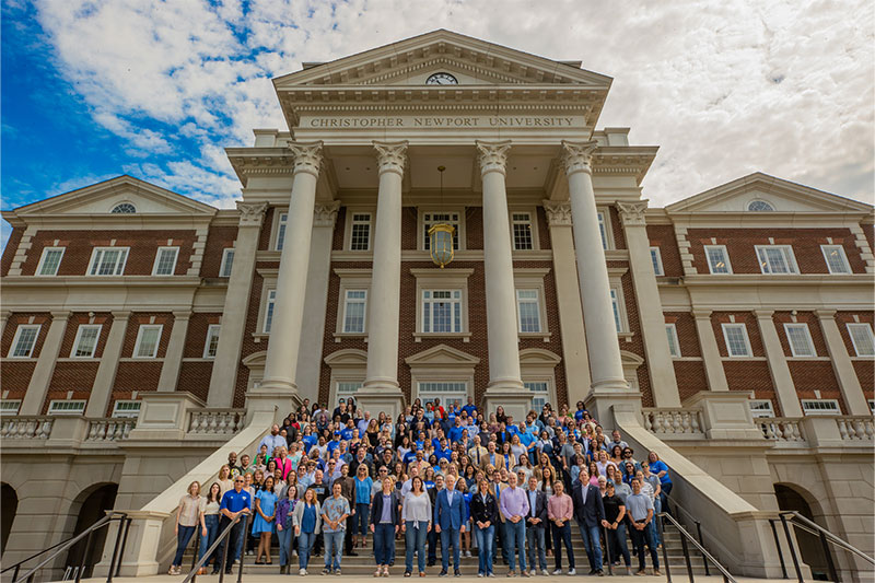 Christopher Newport students, faculty, and staff wore denim to demonstrate solidarity with assault victims